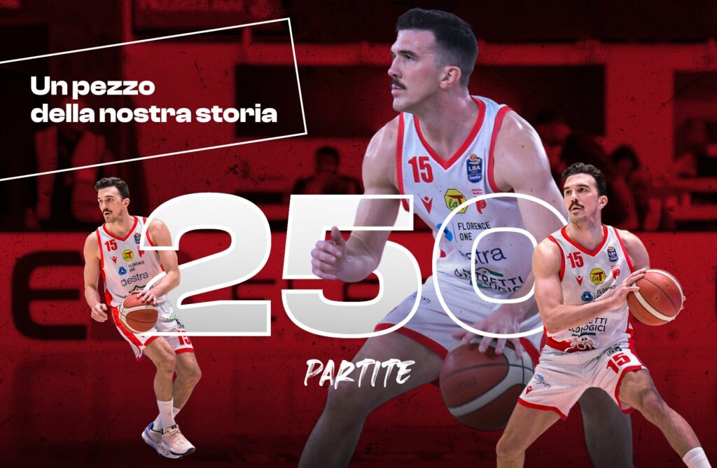 Lorenzo Saccaggi 250 partite col Pistoia Basket