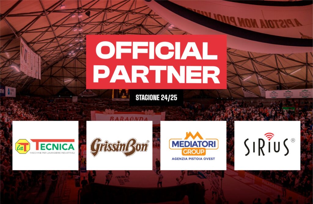 official partner pistoia basekt 2024-25