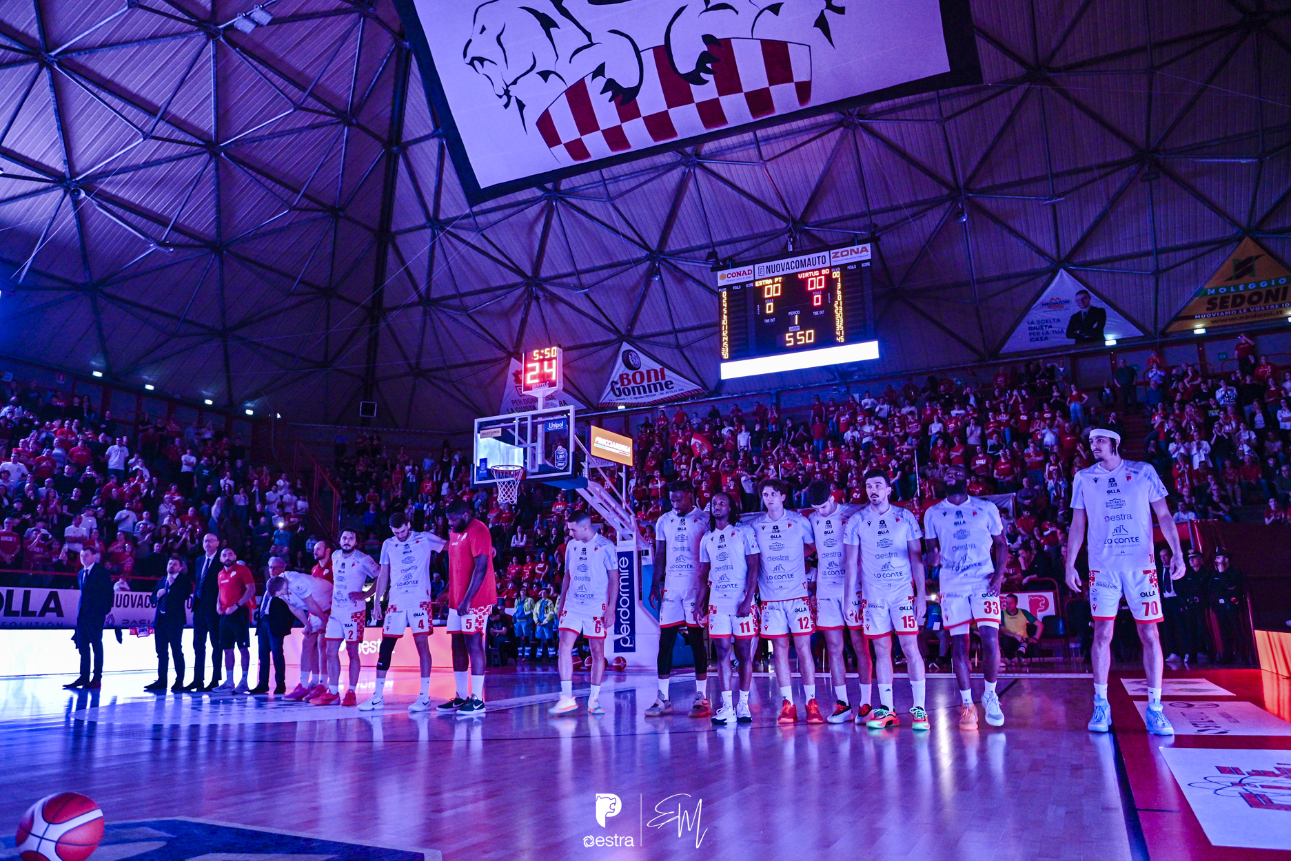 Estra Pistoia – Virtus Segafredo Bologna  62-86